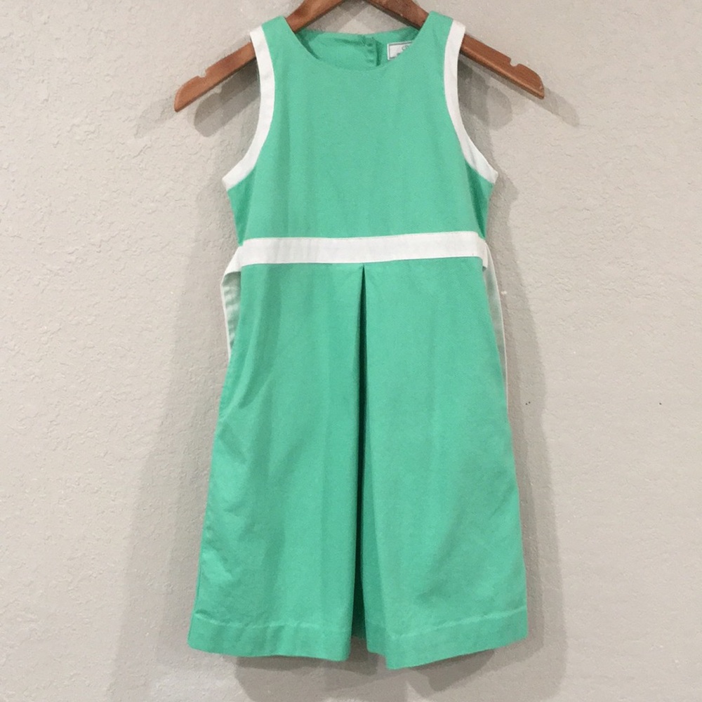 CPC Childrens Wear Girls Sz 12‎ Dress Green Sleeveless Fit and Flare 100% Cotton